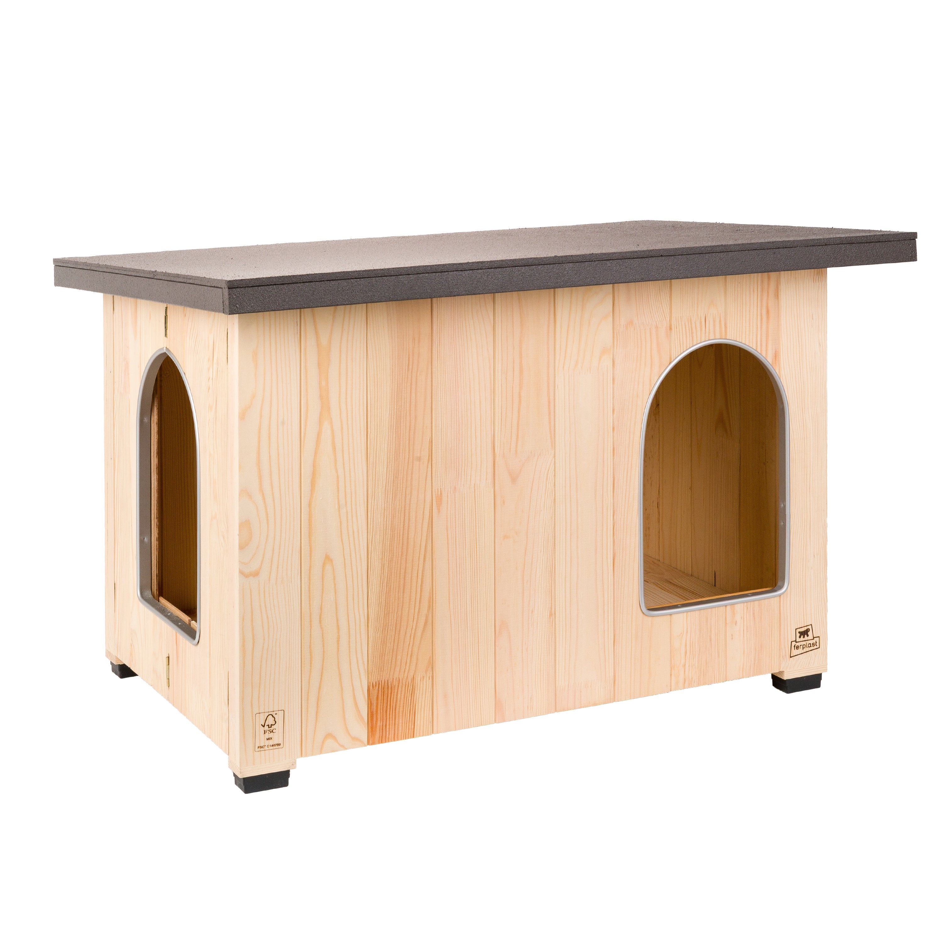CLICKO wooden dog kennel Ferplast | Ferplast Official