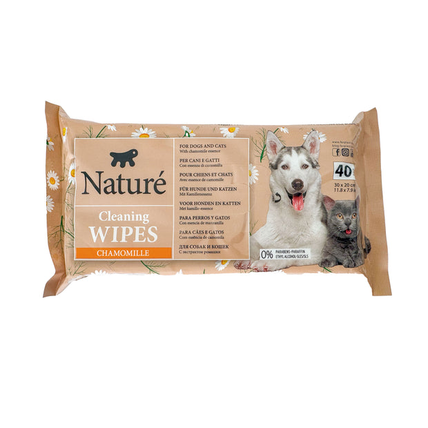 CHAMOMILE DOG AND CAT WIPES  NATURÉ  (X40)