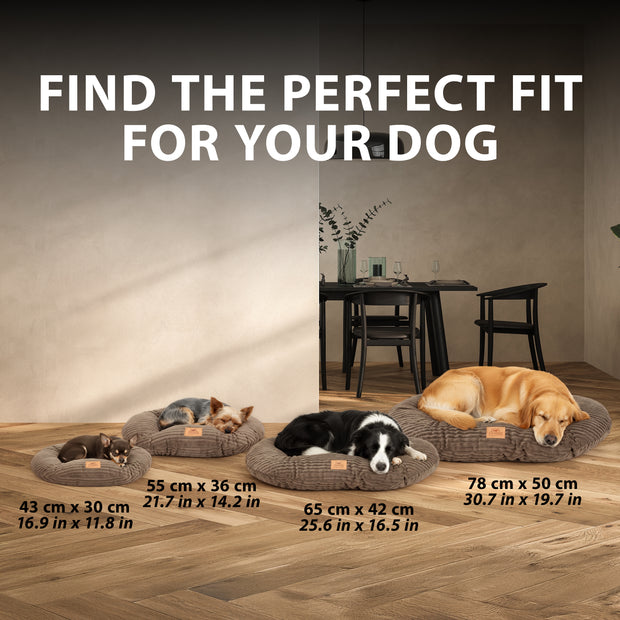 RELAX CORDUROY Oval cushion for dogs and cats