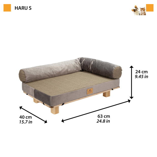 HARU Wooden Dog and Cat Bed