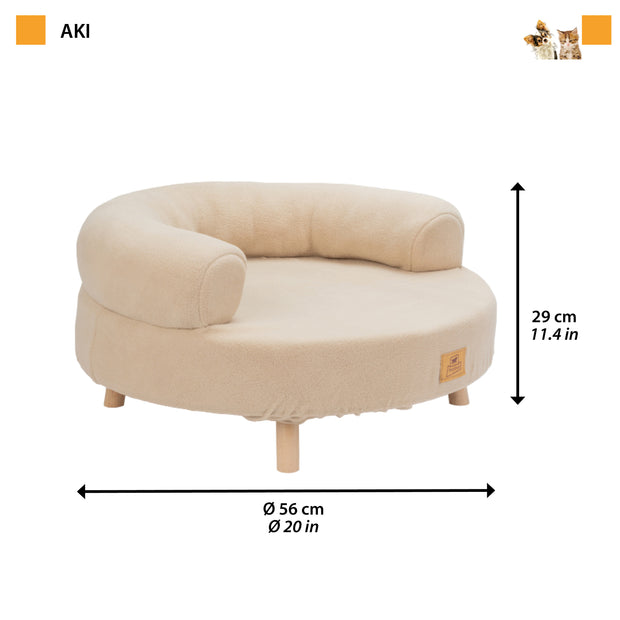 AKI Wooden Dog and Cat Bed