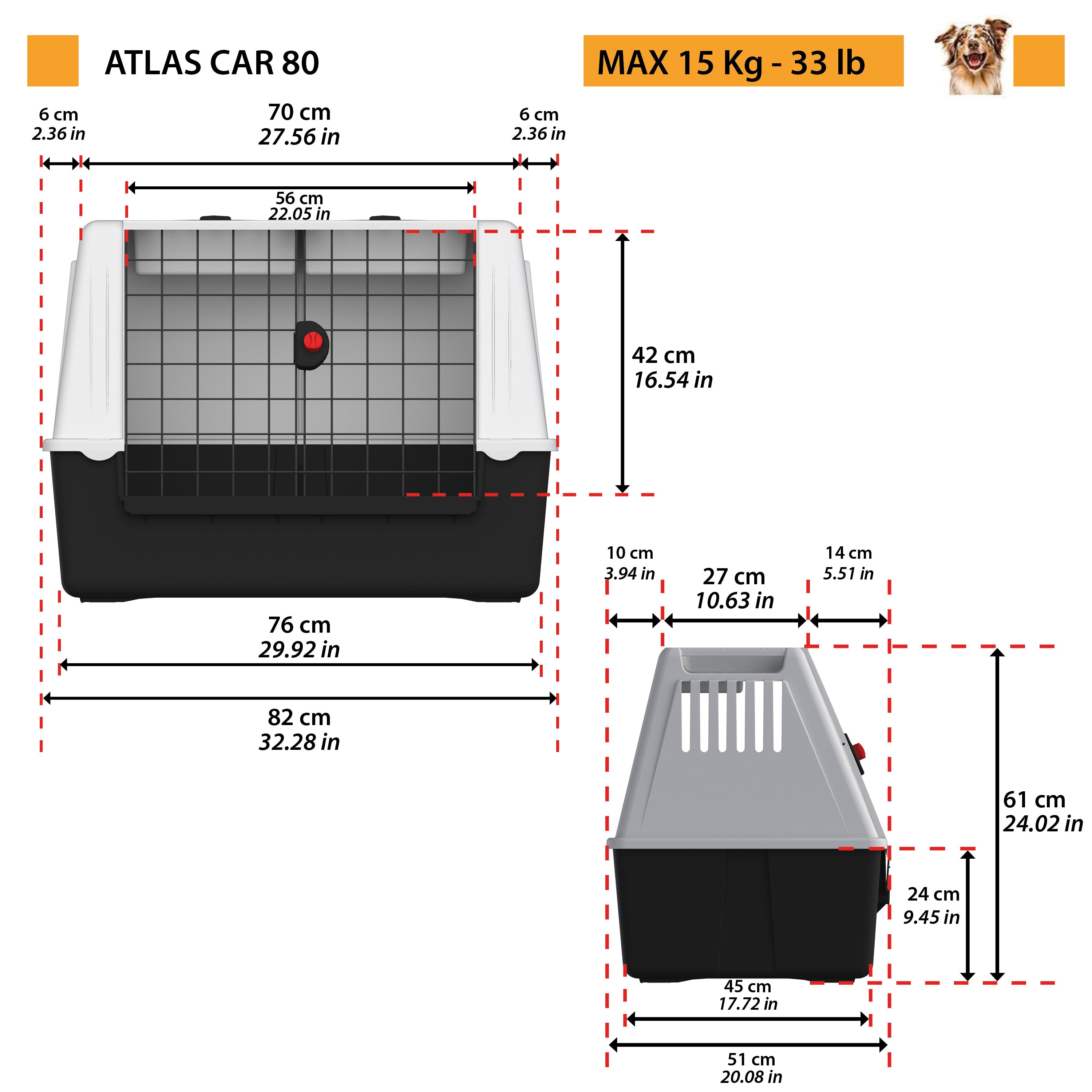 Kengo　ATLAS CAR 100 ケージ ATLAS CAR Ferplast | Ferplast Official