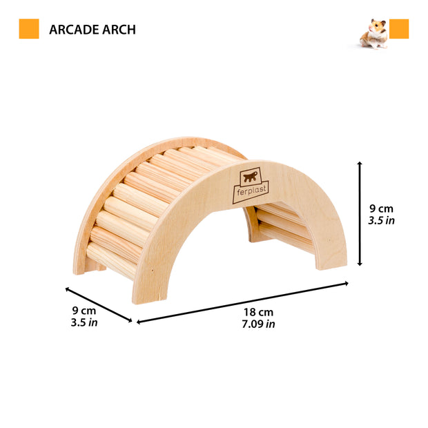 ARCADE ARCH Wooden hamster toy