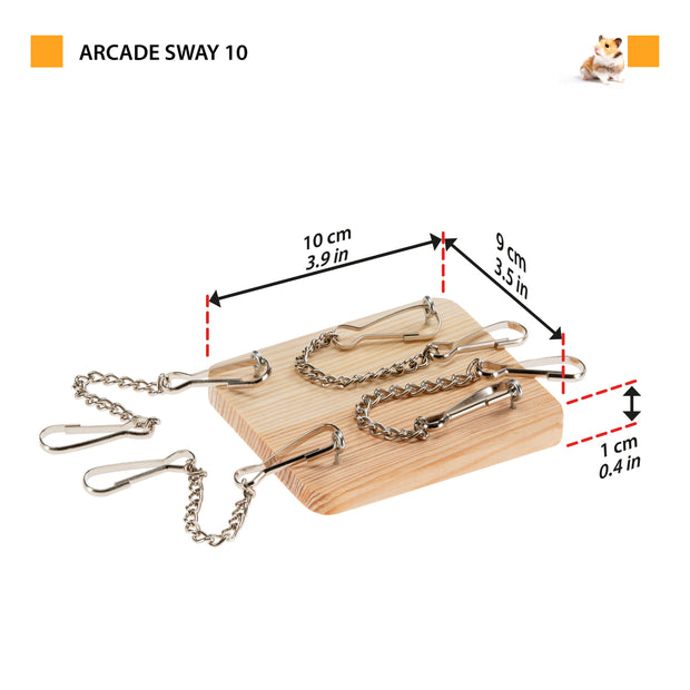 ARCADE SWAY Wooden toy for small animals