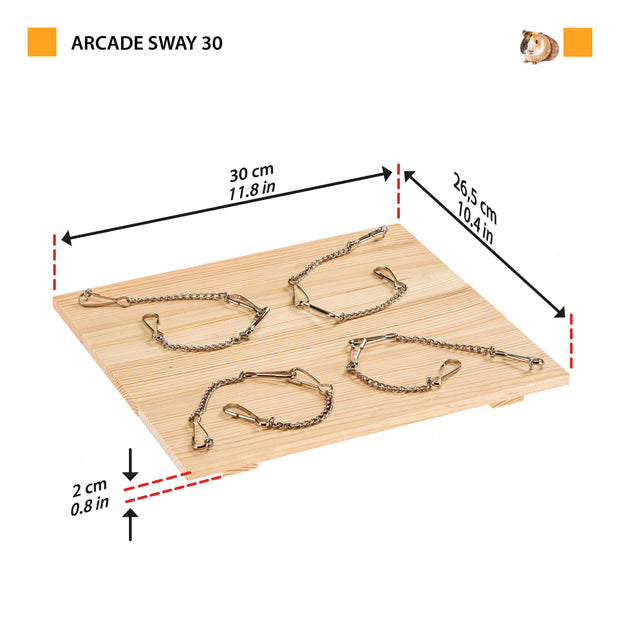 ARCADE SWAY Wooden toy for small animals