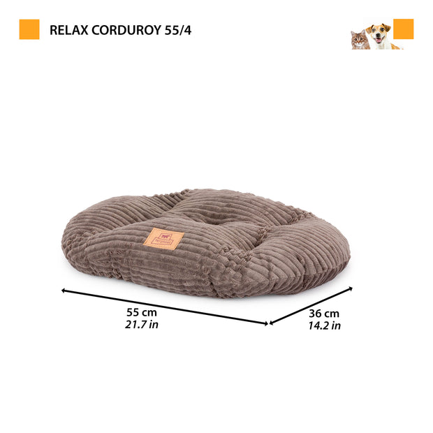 RELAX CORDUROY Oval cushion for dogs and cats