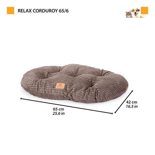 RELAX CORDUROY Oval cushion for dogs and cats