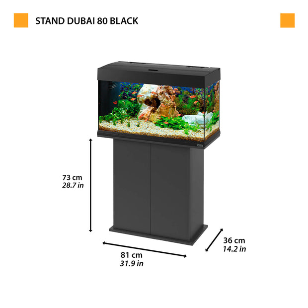STAND DUBAI/CAYMAN 80 Black