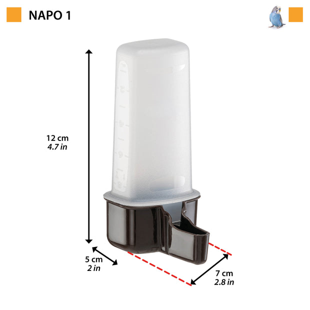 Water or food dispenser for birds