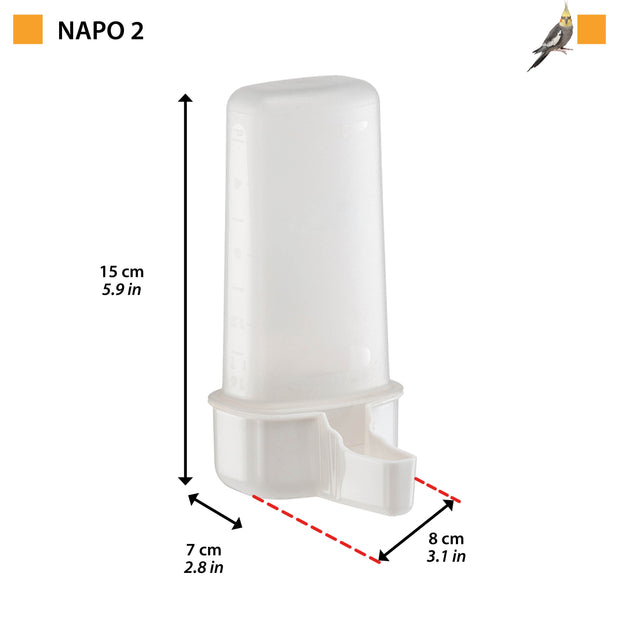 Water or food dispenser for birds