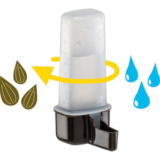 Water or food dispenser for birds