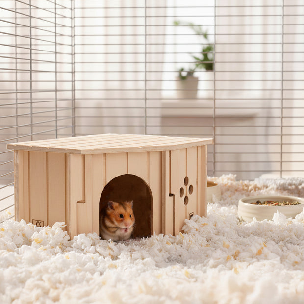 SIN CORNER Wooden Corner House for Small Animals