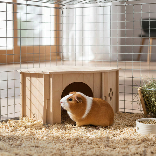 SIN CORNER Wooden Corner House for Small Animals