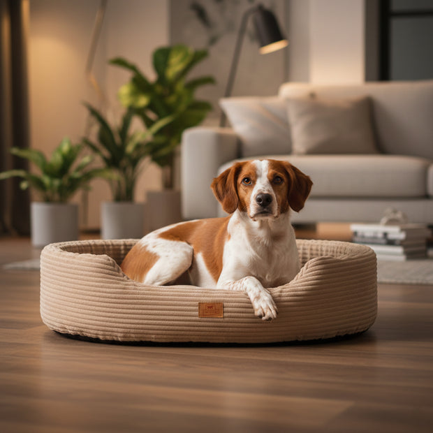 DANDY CORDUROY Sofa-style bed with removable cushion for dogs and cats