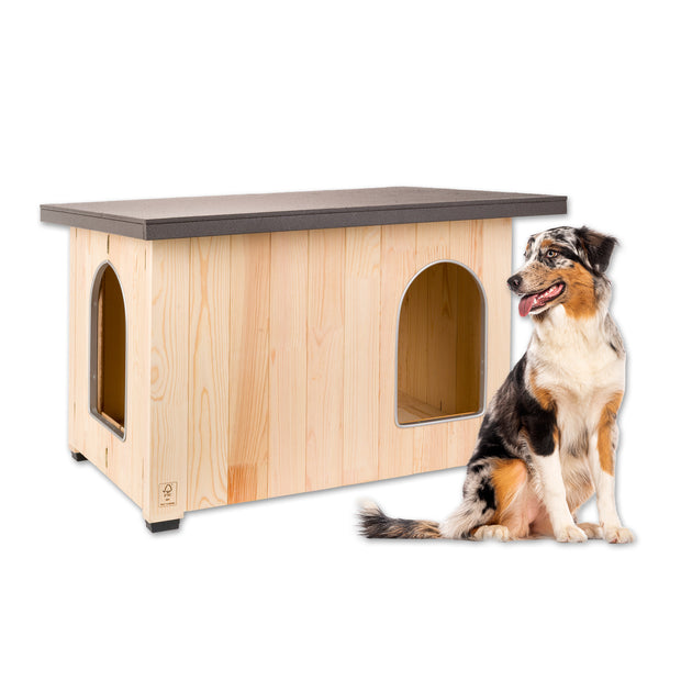 CLICKO wooden dog kennel