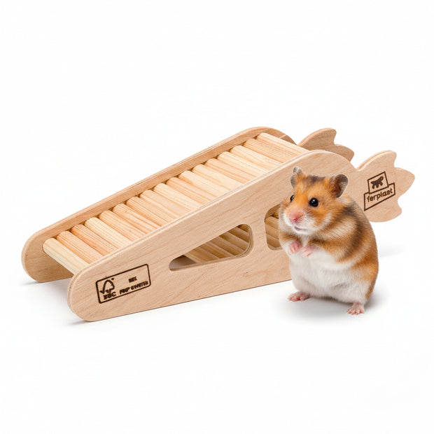 ARCADE CARROT Wooden hamster toy
