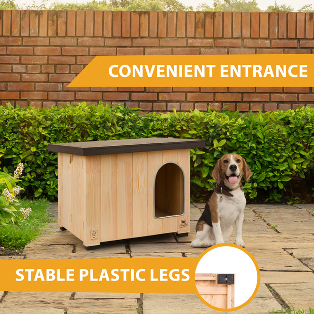 CLICKO wooden dog kennel