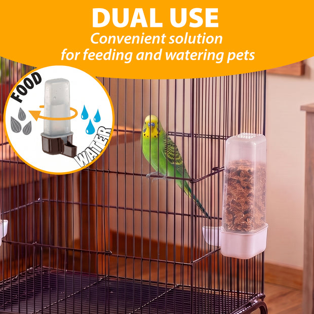 Water or food dispenser for birds