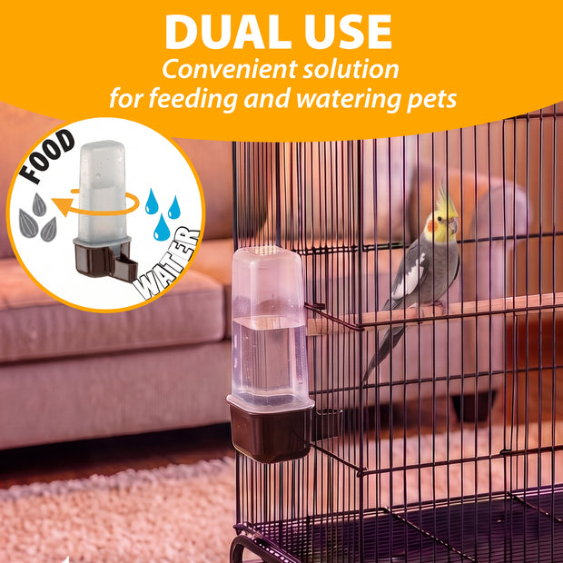 Water or food dispenser for birds