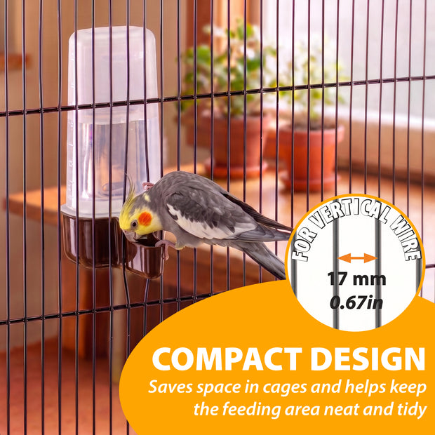 Water or food dispenser for birds