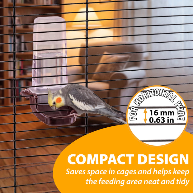 Water or food dispenser for hamsters and birds